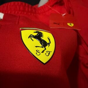 Ferrari Red Sweatpants with Logo